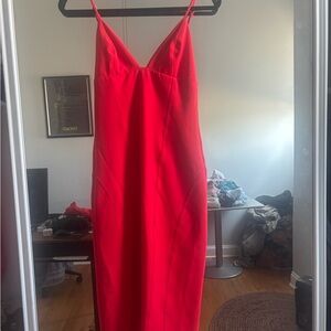 Stunning Red Spaghetti Strap Dress